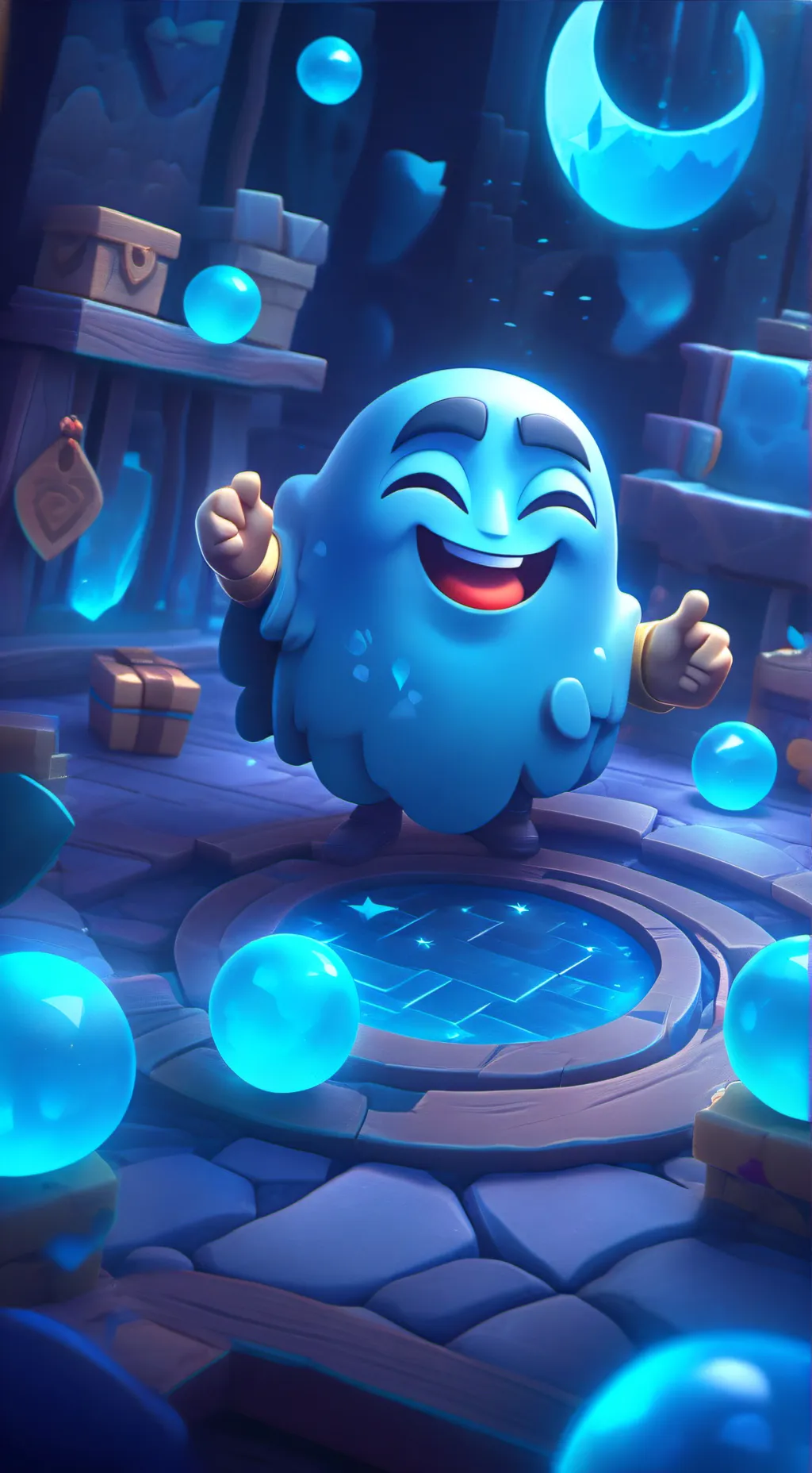 ai character: LETS GO background