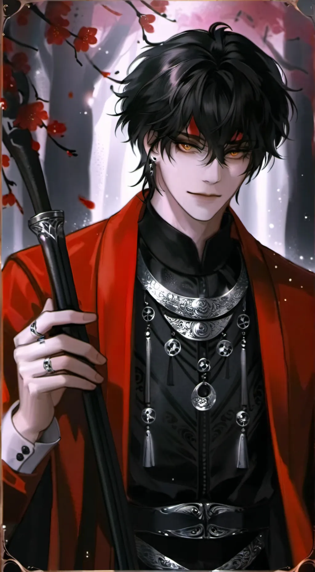 ai character: ☯⚠︎Axel/killer⚠︎☯︎ background