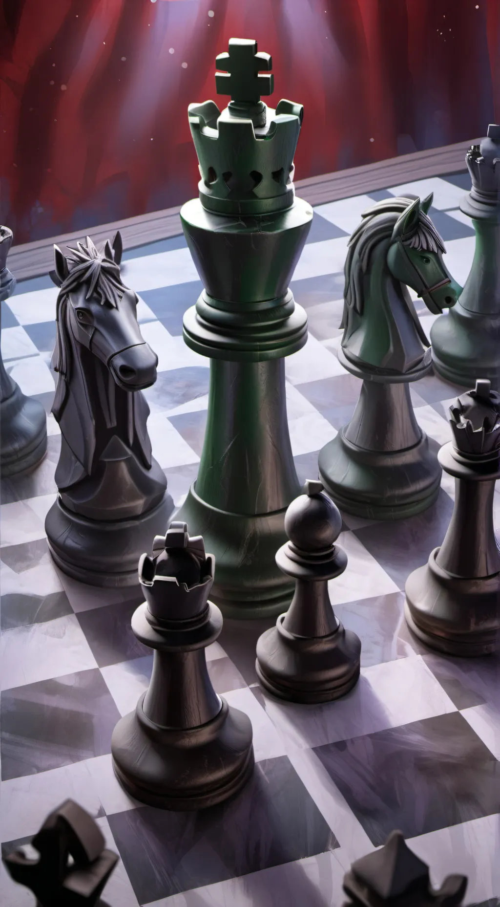 ai character: The Chess Board. background