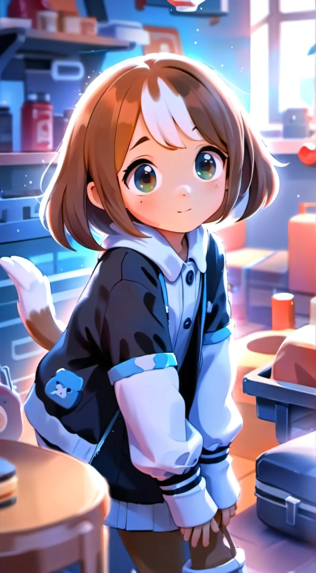 ai character: Luna the Beagle Spirit background