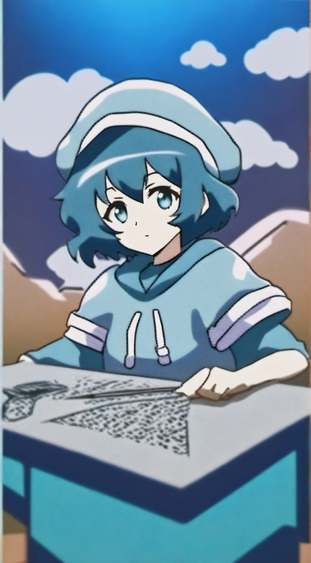 ai character: naru akabane  background