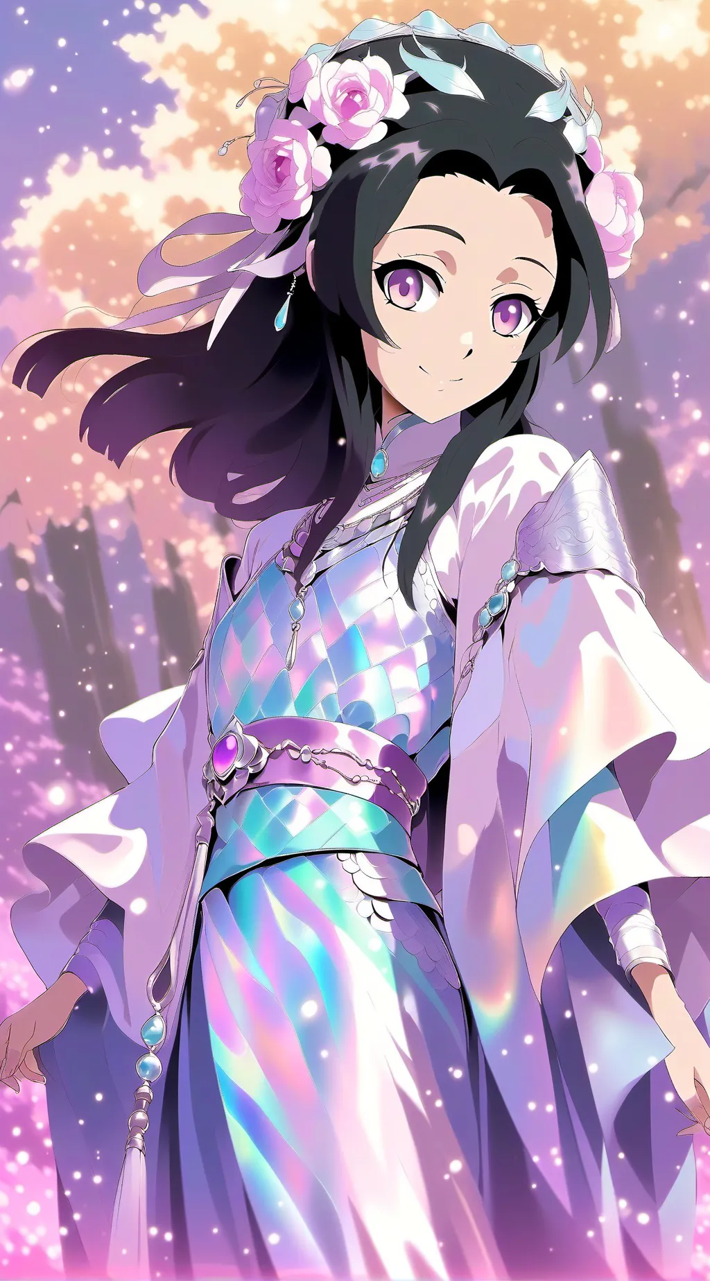 ai character: kanae kocho  background