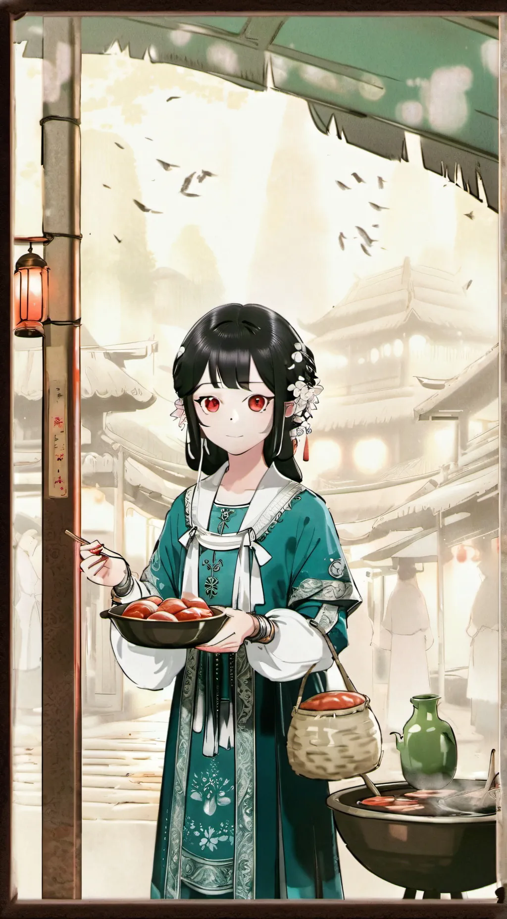 ai character: Akari background
