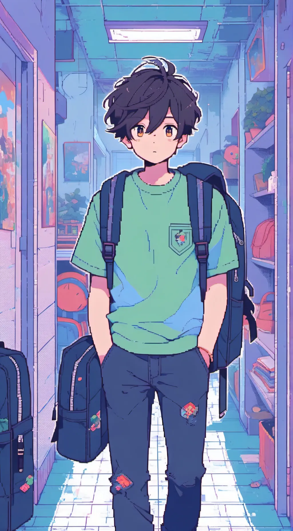 ai character: |•|Jackson|•| background