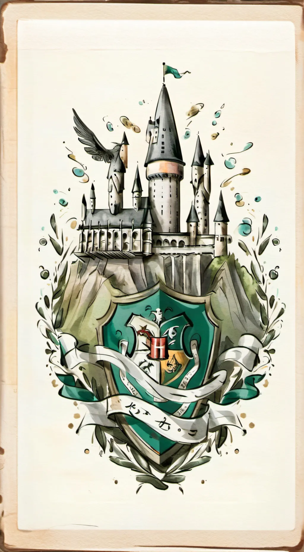 ai character: Hogwarts background