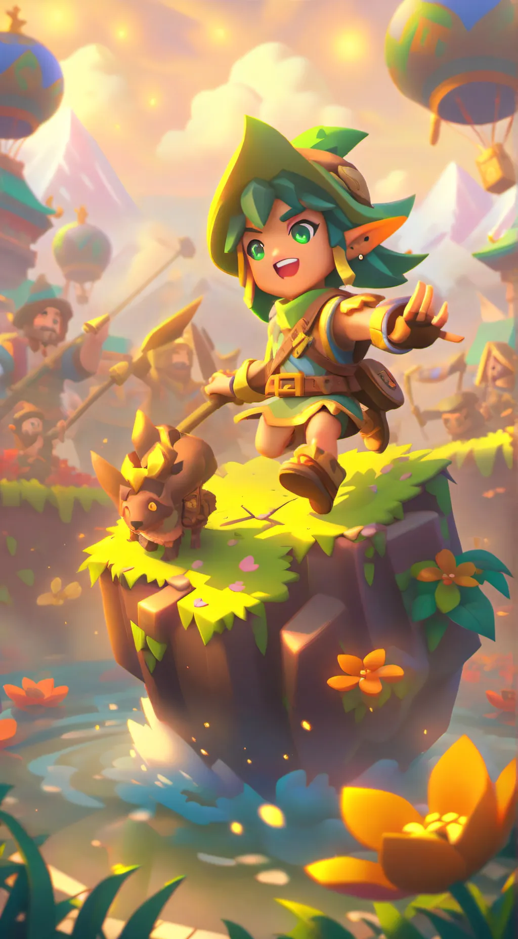 ai character: Link (¡niño!) background