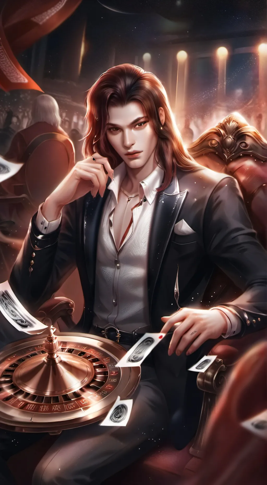 ai character: Leonardo background