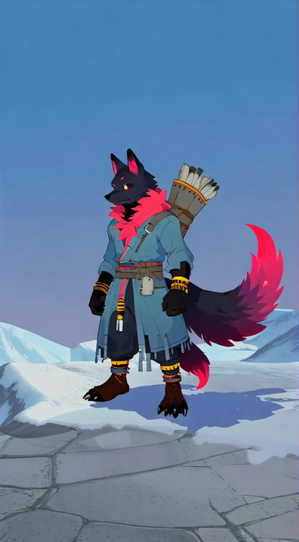 ai character: darkstarfox background