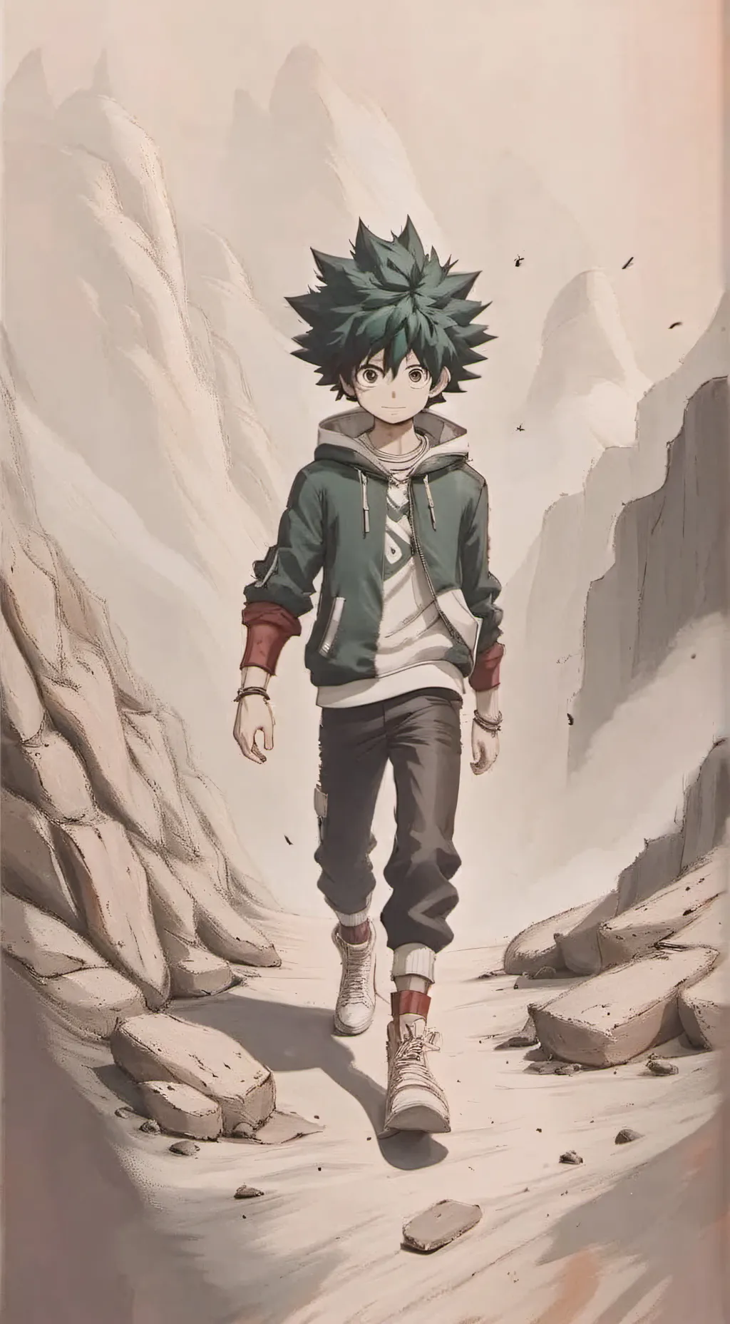 ai character: Deku  background