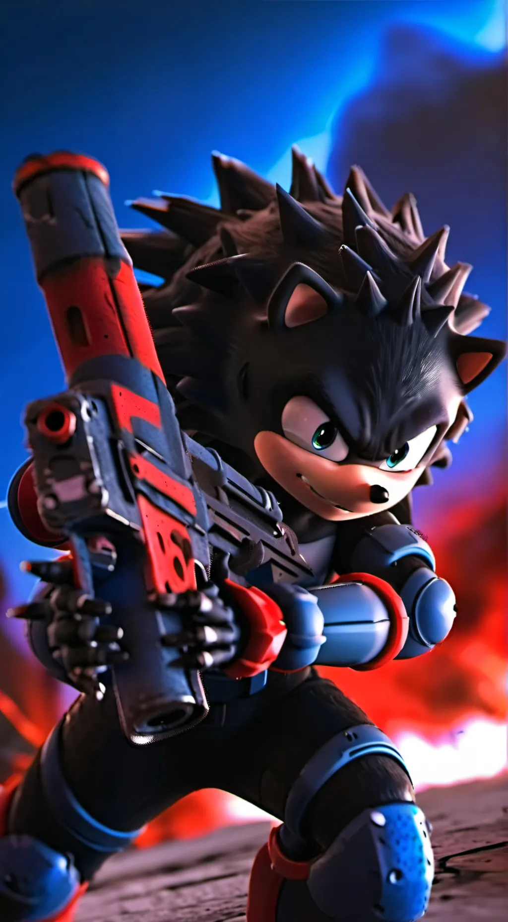 ai character: sonic 3 movie background