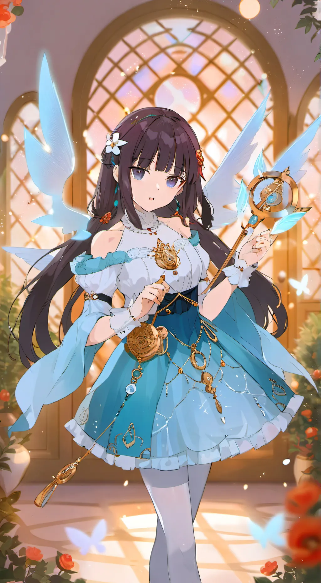 ai character: Luna background