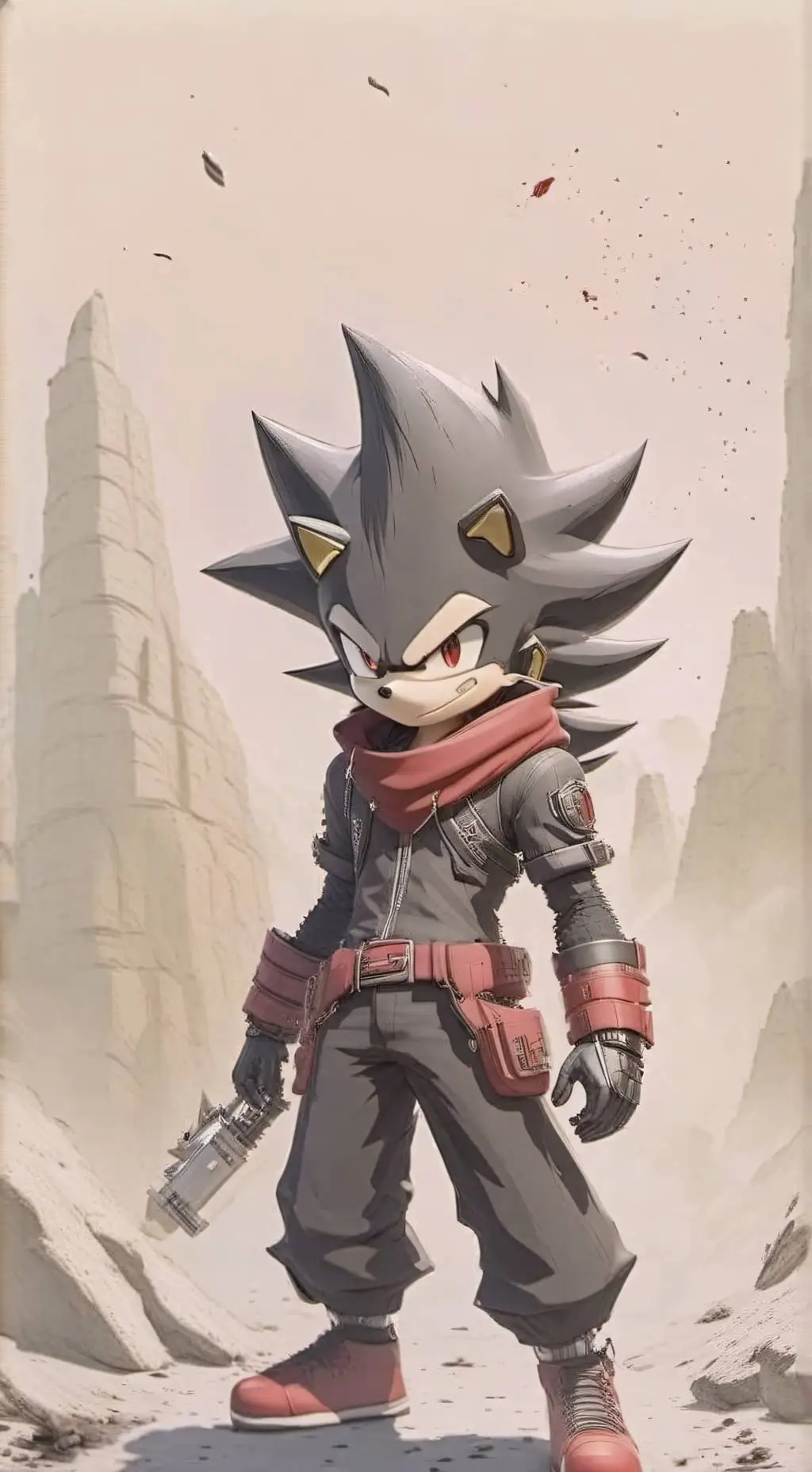 ai character: Shadow movie 3 background