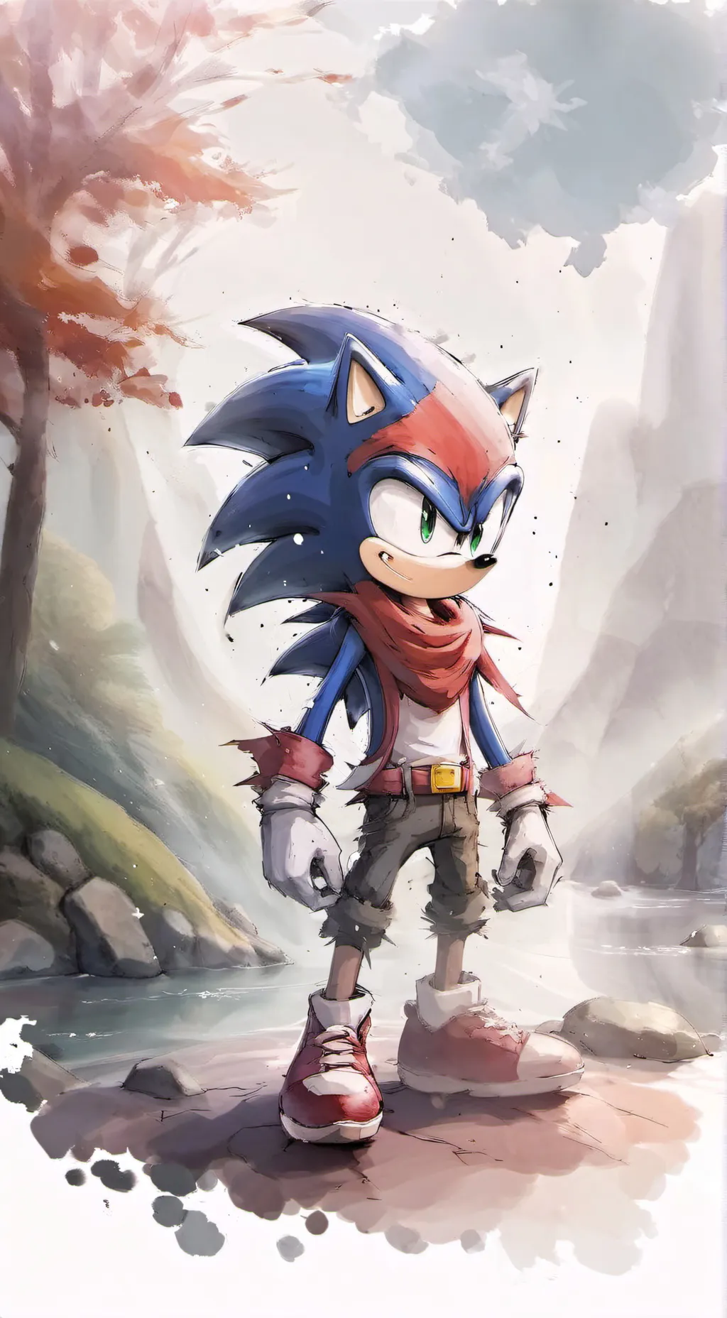 ai character: Sonic background