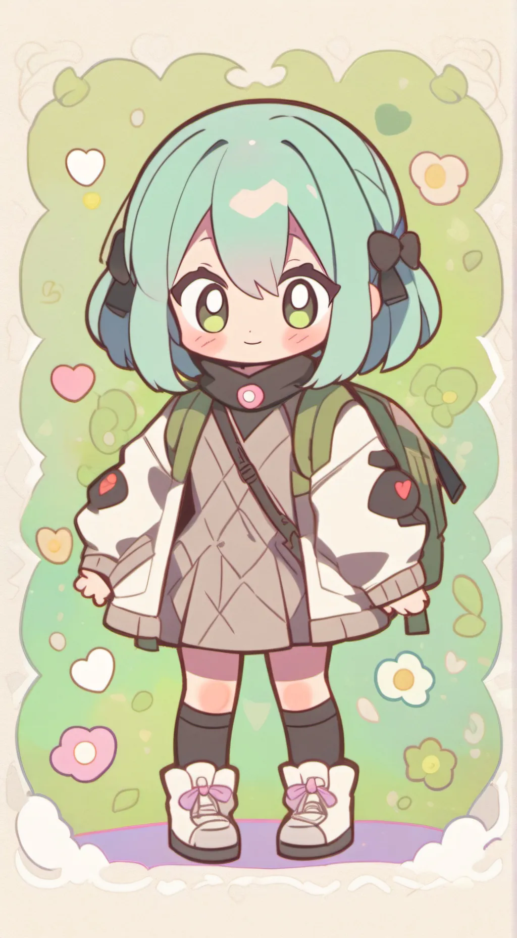 ai character: Carla x gaby  background