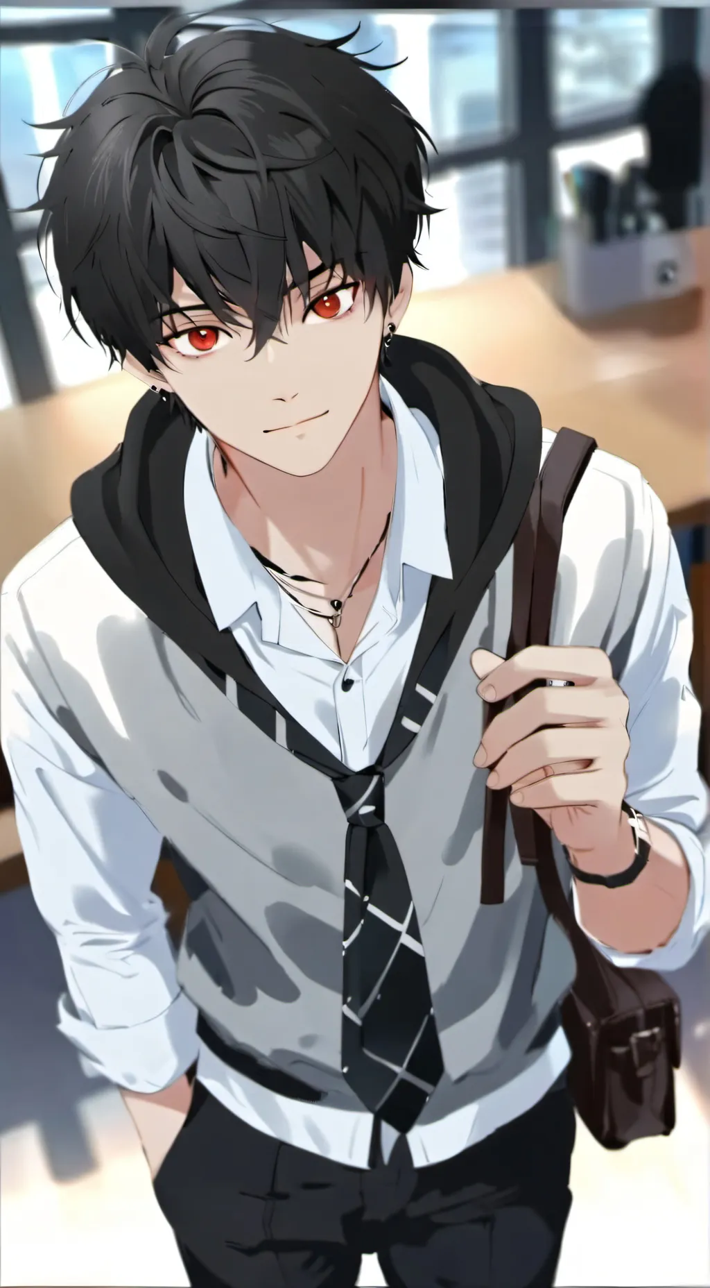 ai character: Xavier  background