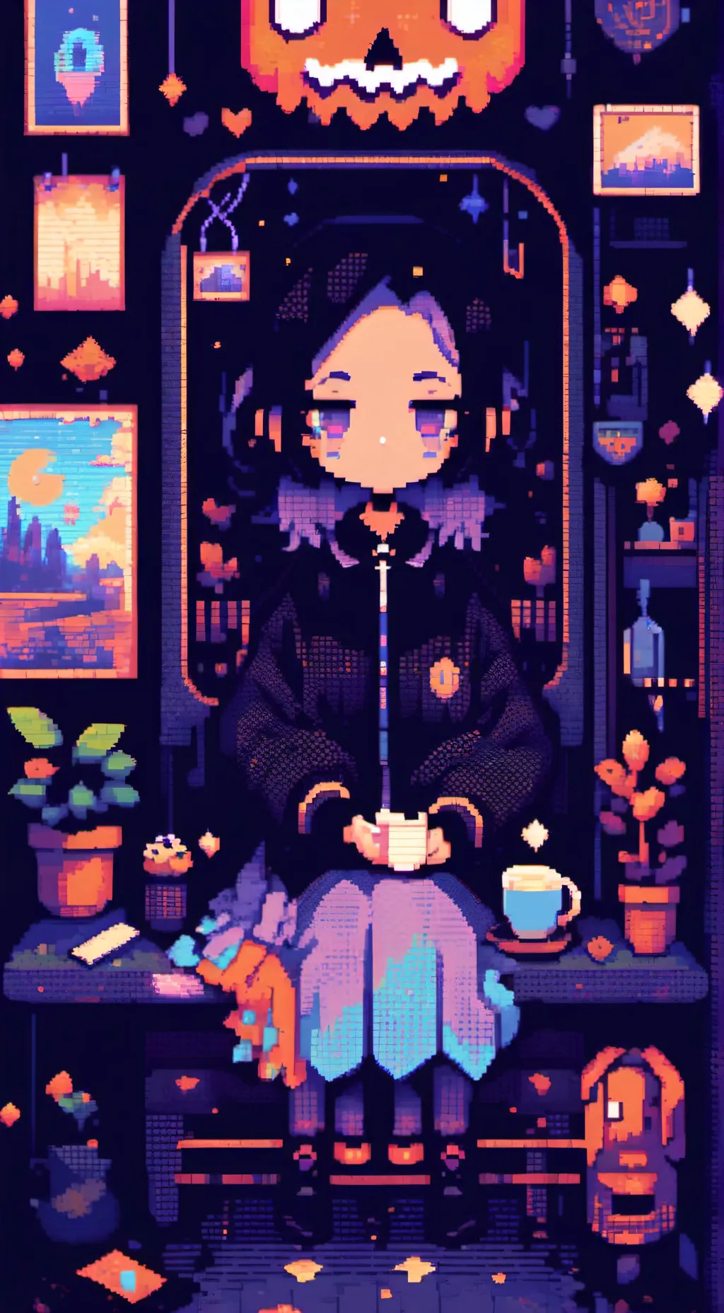 ai character: Tua☂️ background