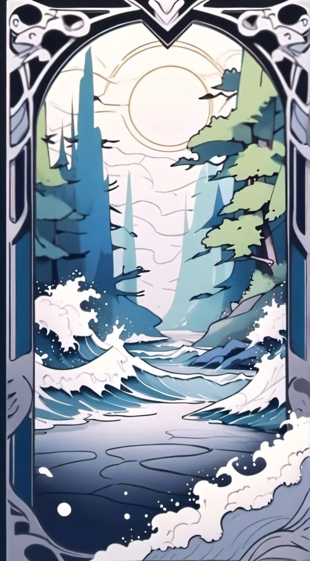 ai character: Luna background