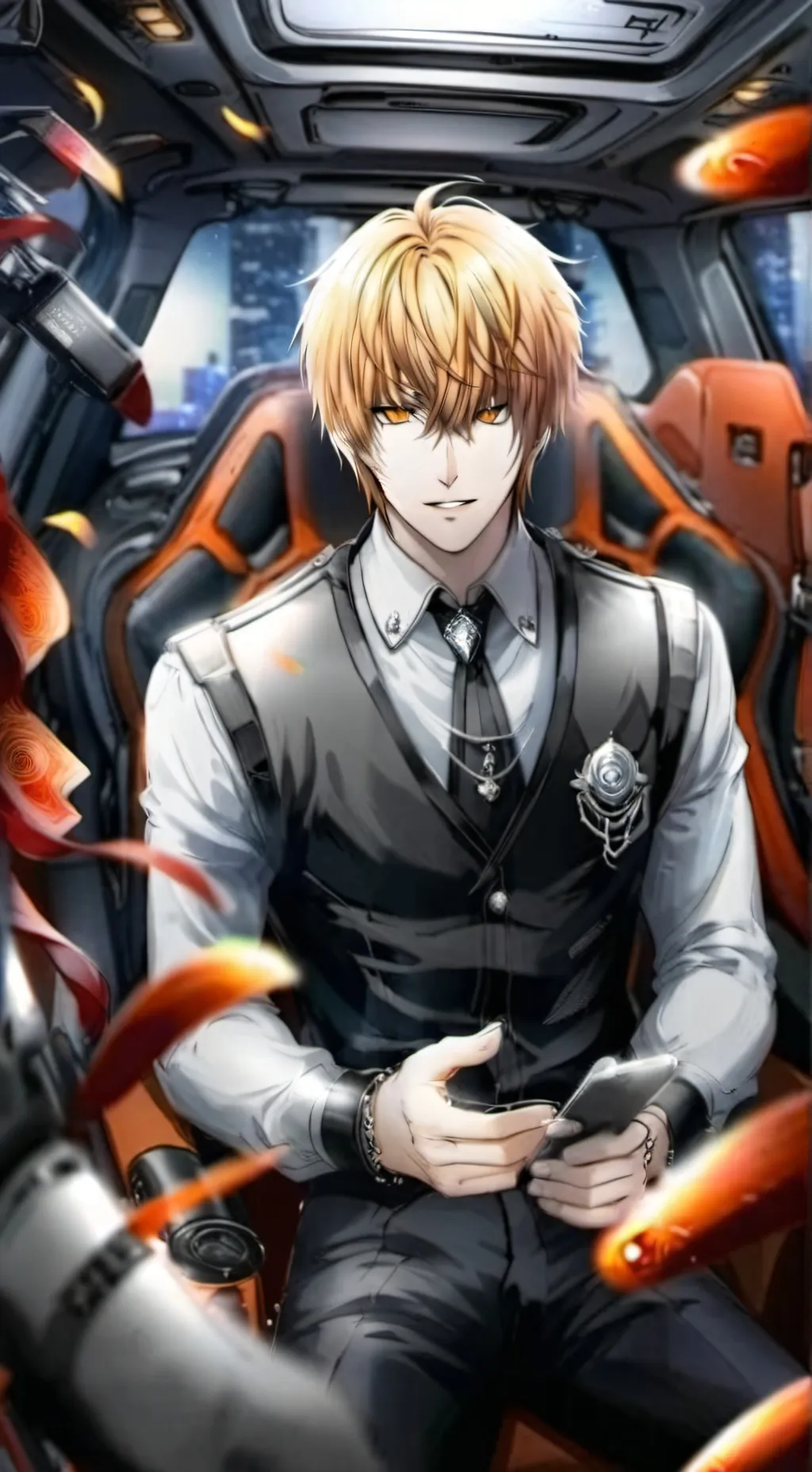ai character: Death Note😈📝 background