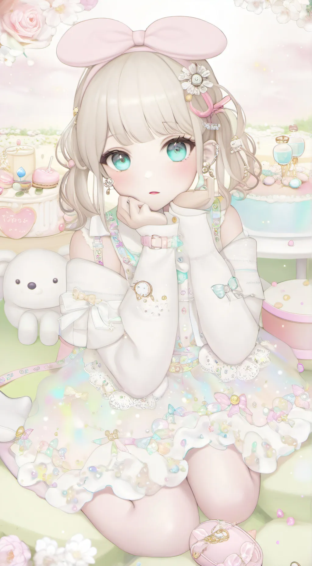 ai character: squid game  background