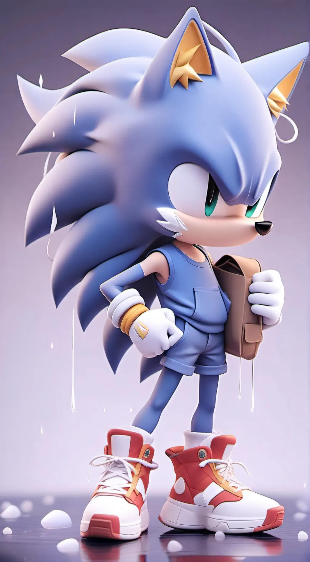 ai character: Sonic💅 background