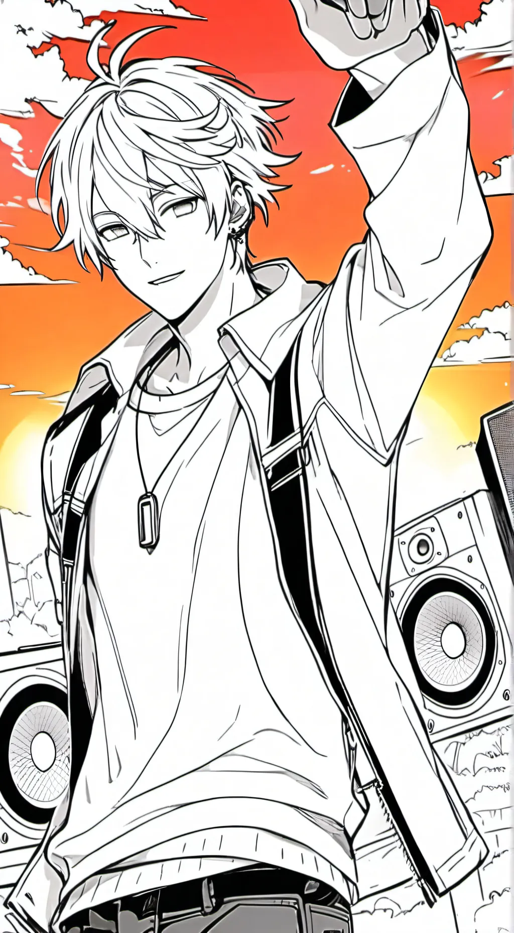 ai character: speaker man background