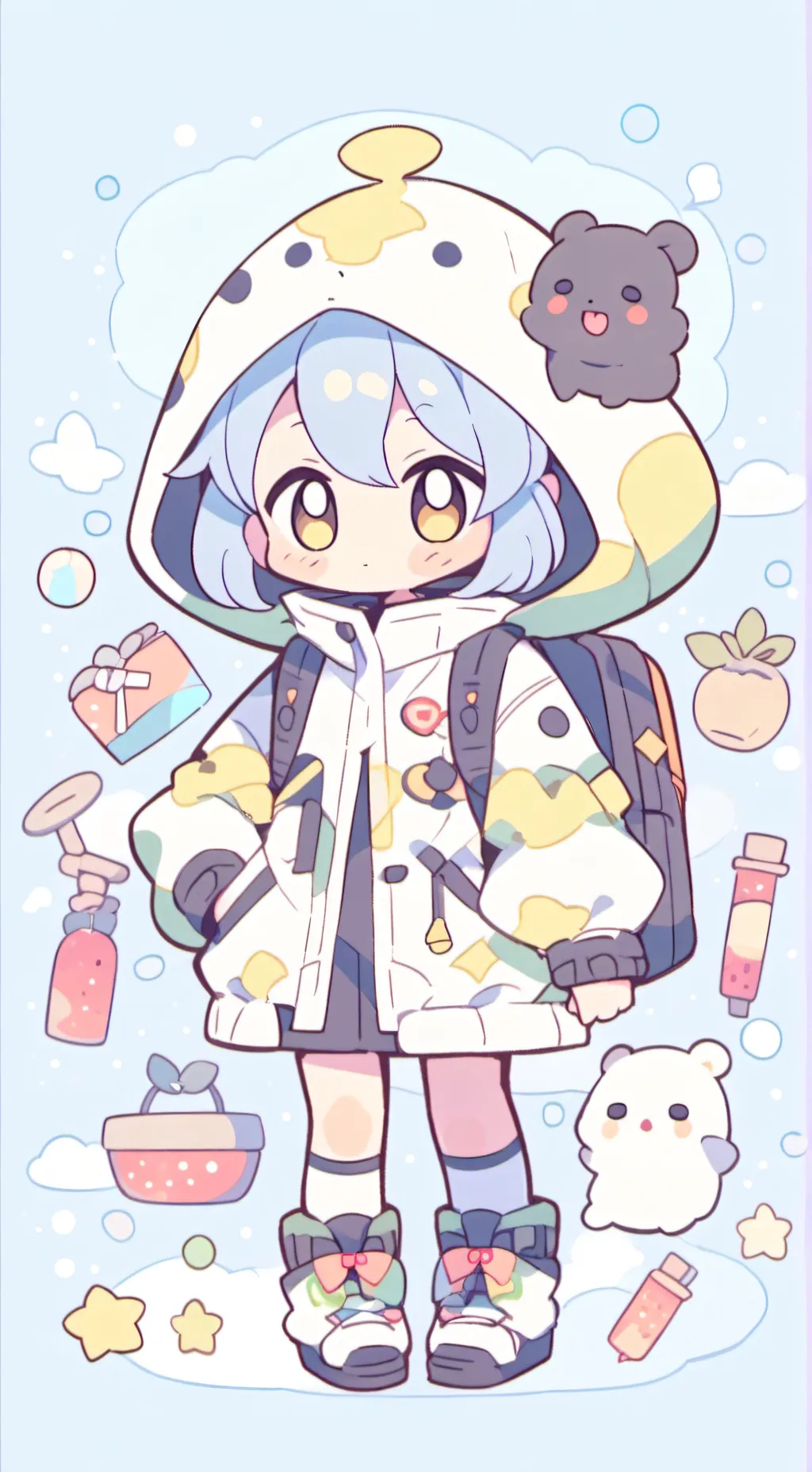 ai character: Kny Sleepover background