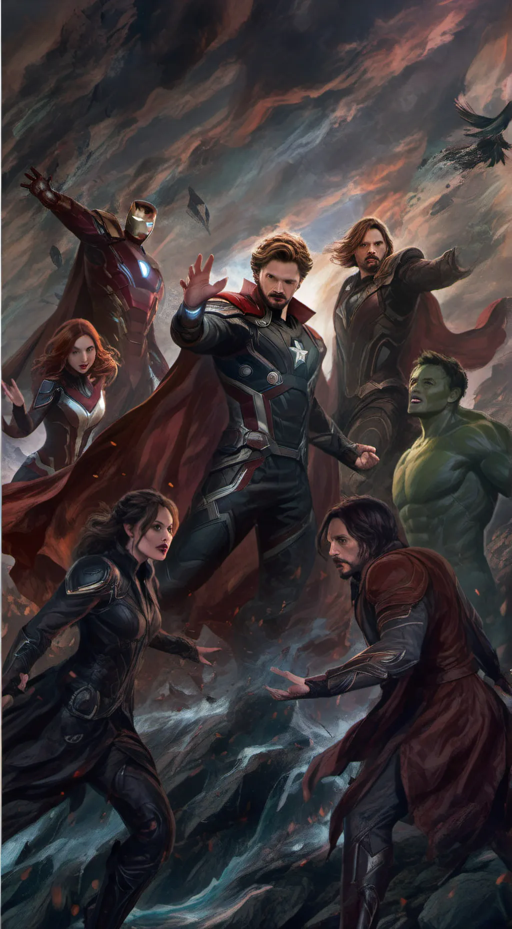 ai character: Avengers 7 background