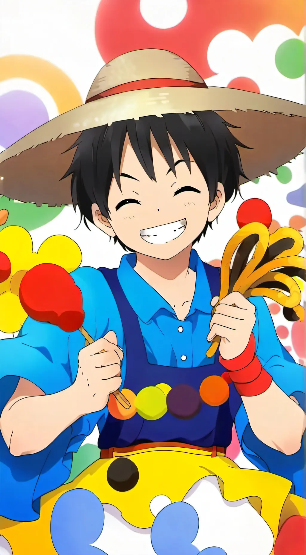 ai character: One piece  background