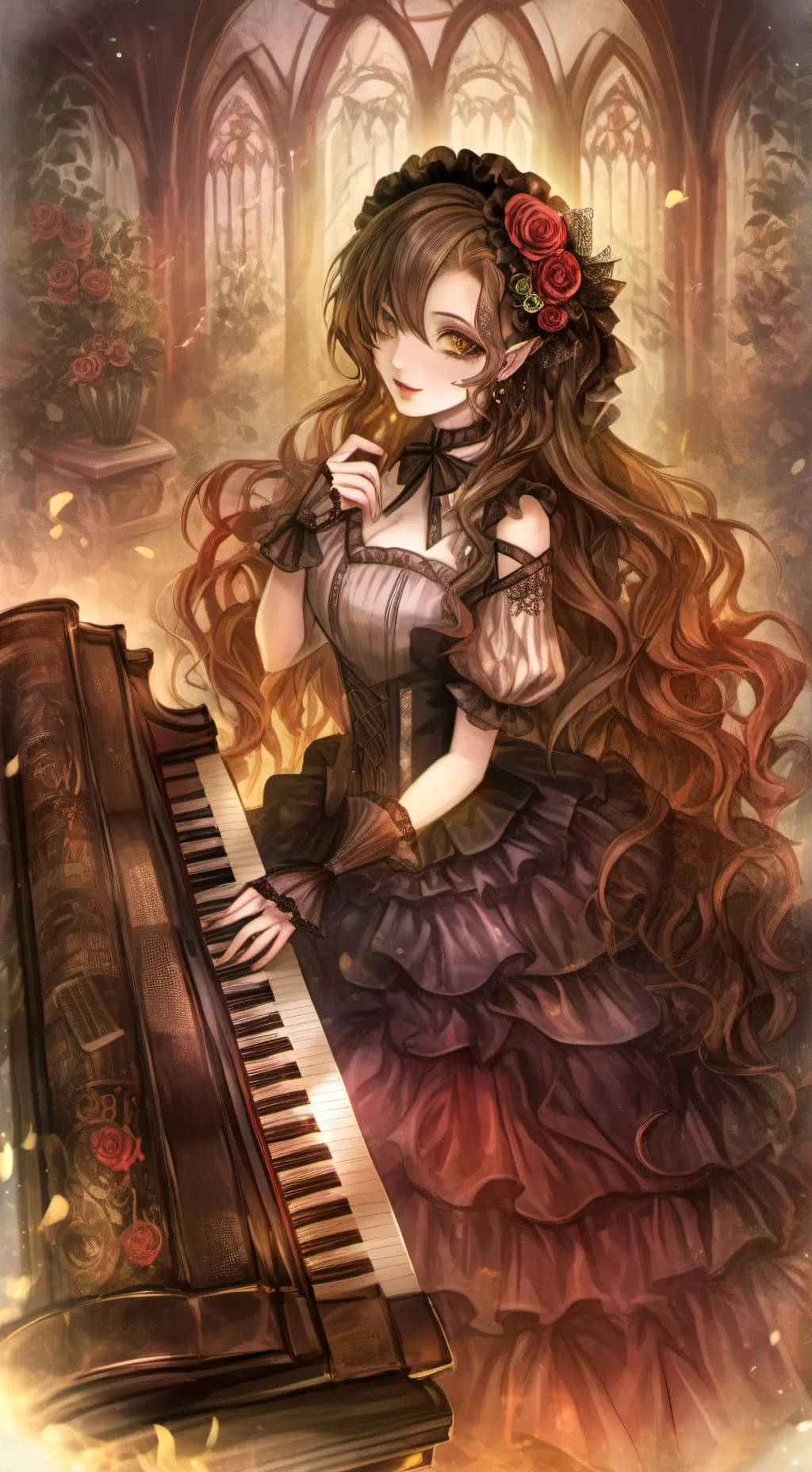 ai character: Singer 👩‍🎤  background