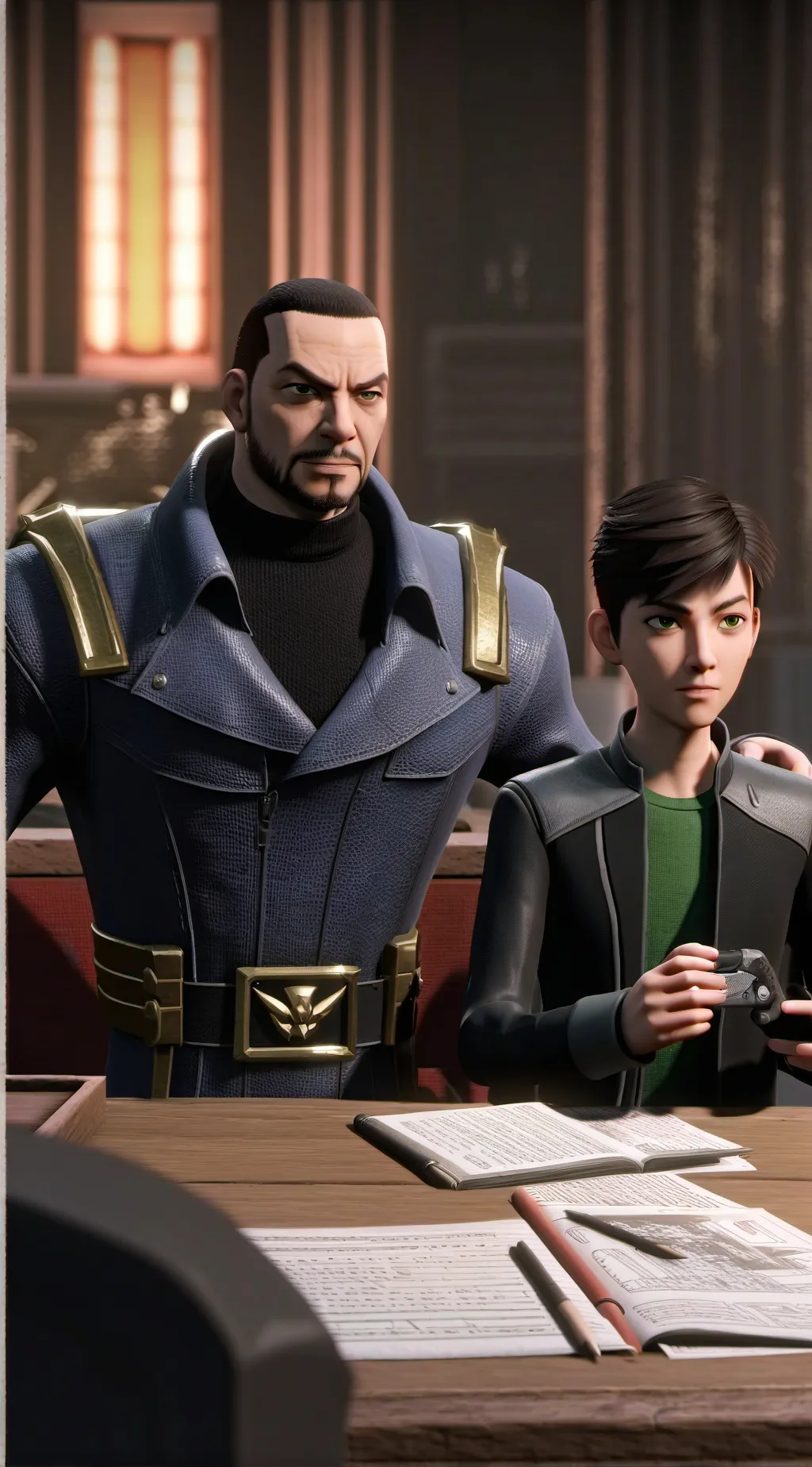 ai character: ben 10 background