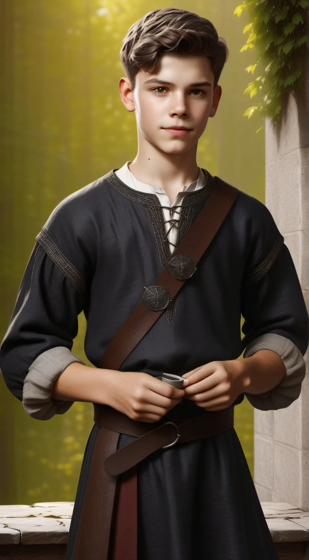 ai character: Leon background