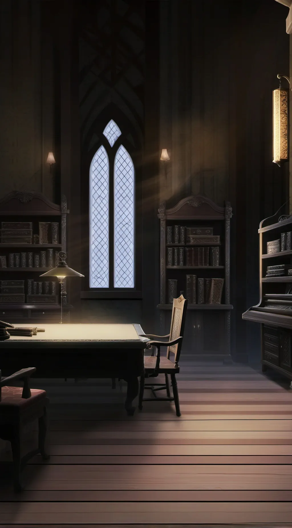 ai character: SUS DANDY WORD background