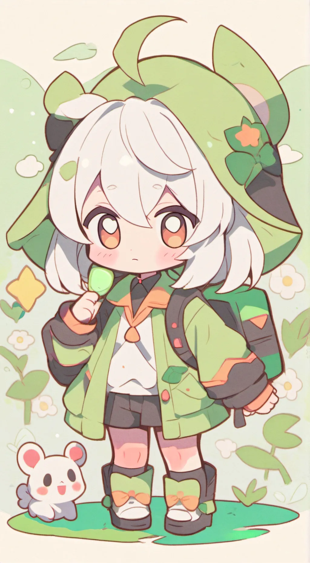 ai character: triggle x dw background