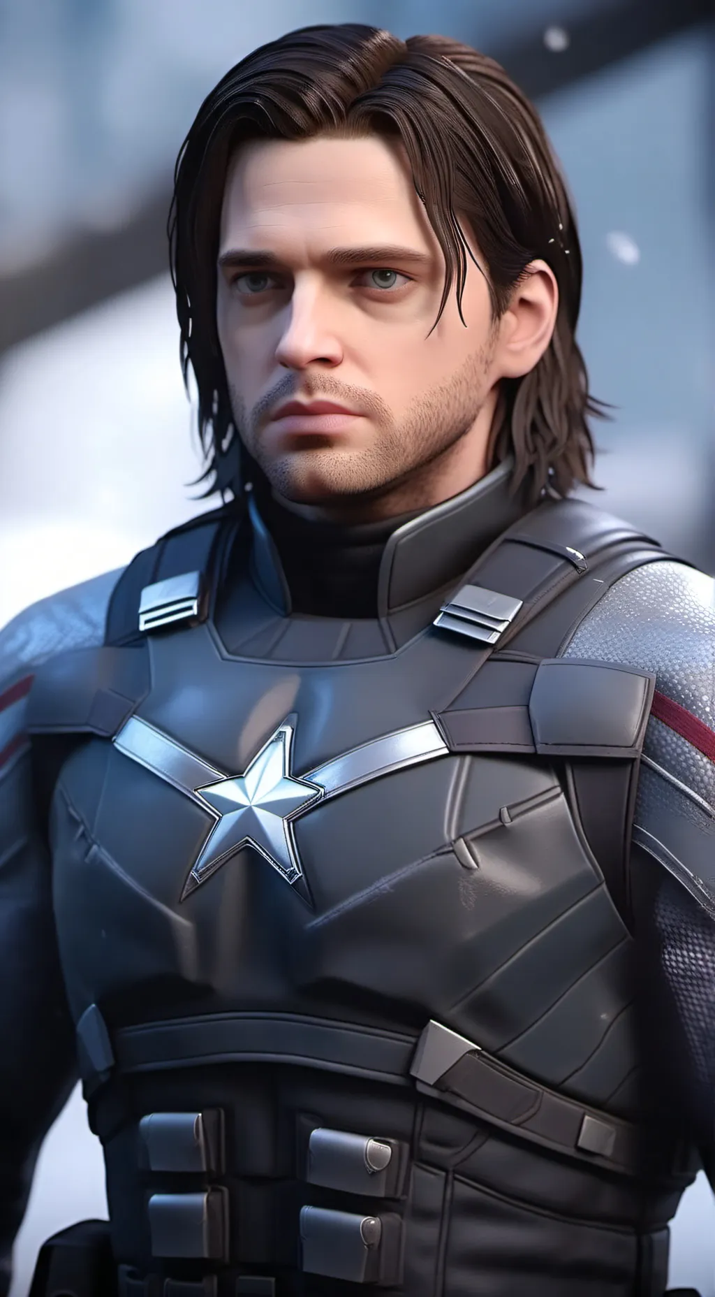 ai character: Bucky Barnes  background