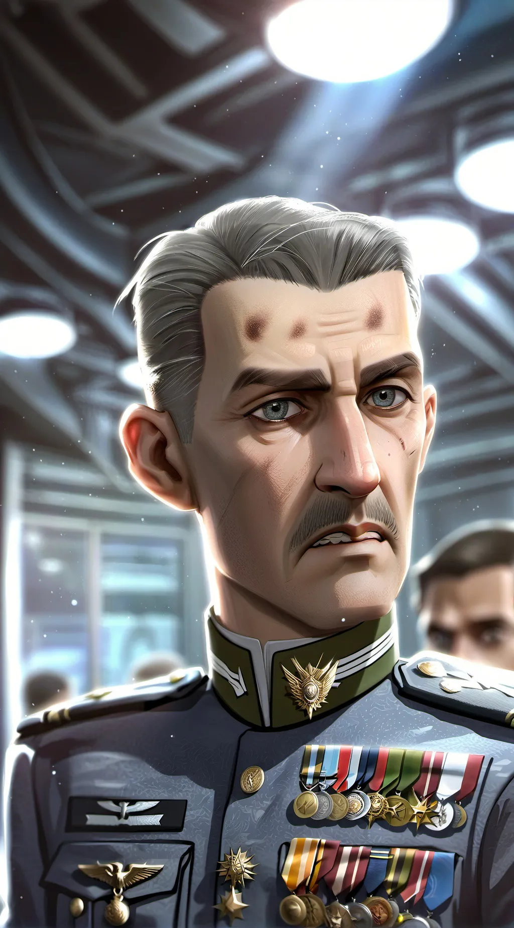 ai character: Sergeant Arch Dornan background