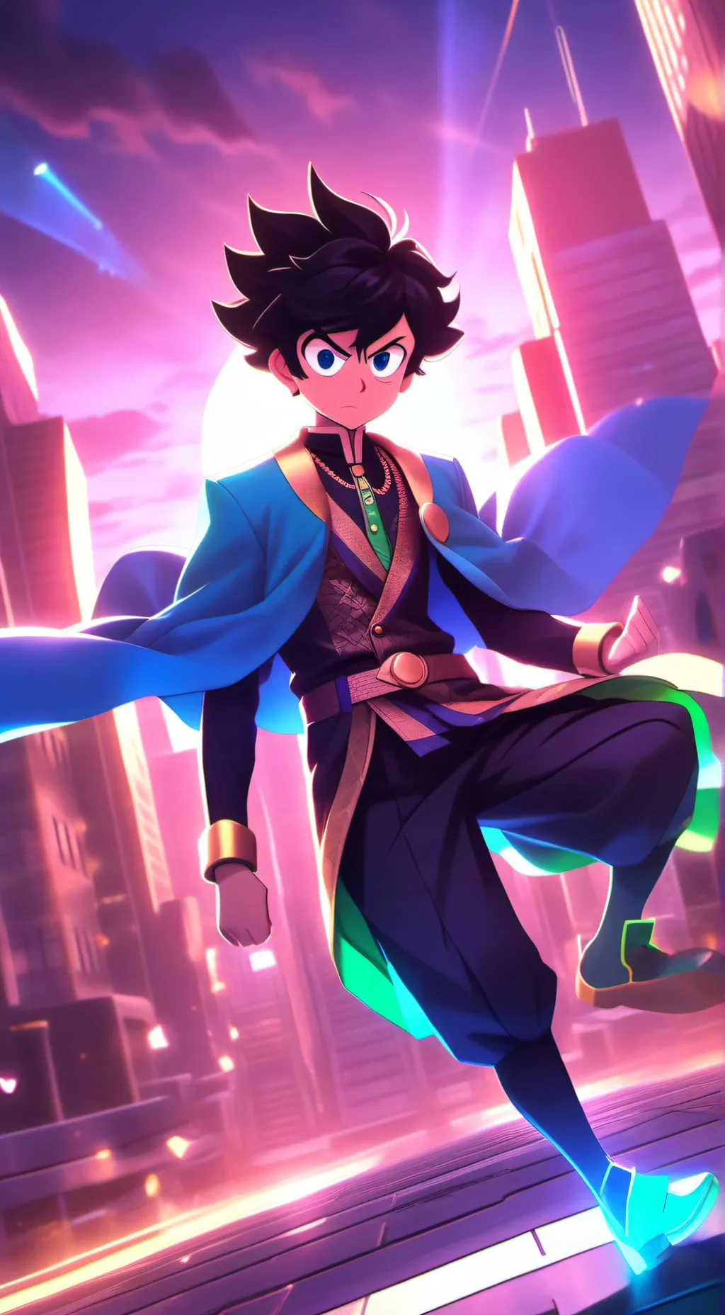ai character: izuku background