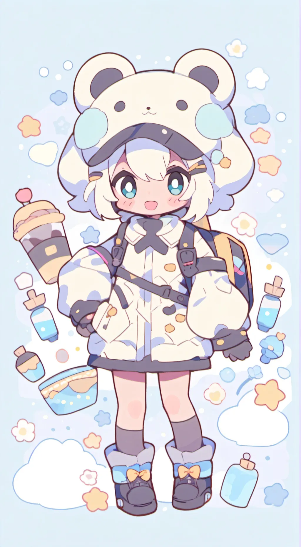 ai character: Ginger background