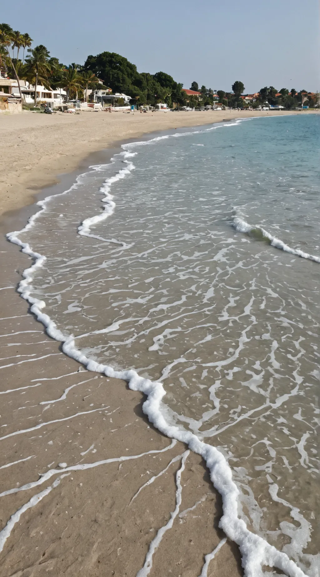 ai character: Beach background