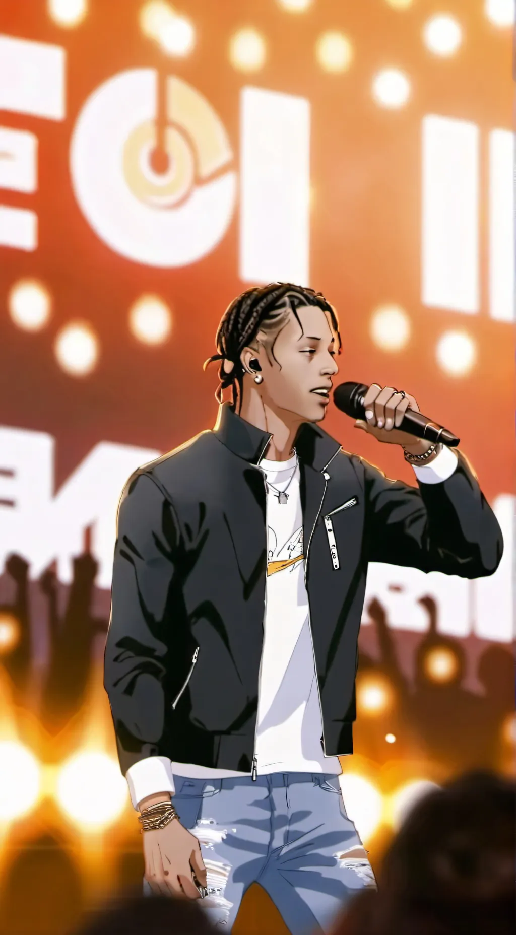 ai character: Travis Scott background