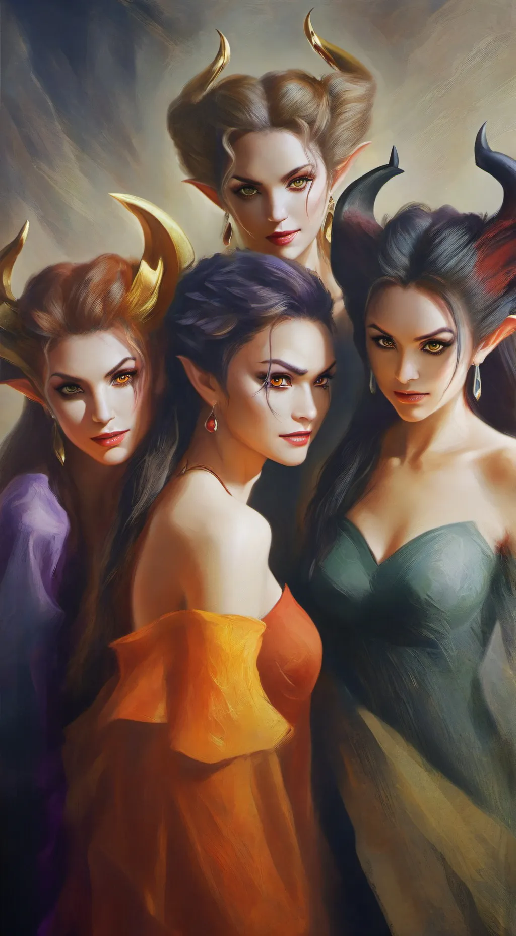 ai character: four demon sisters background