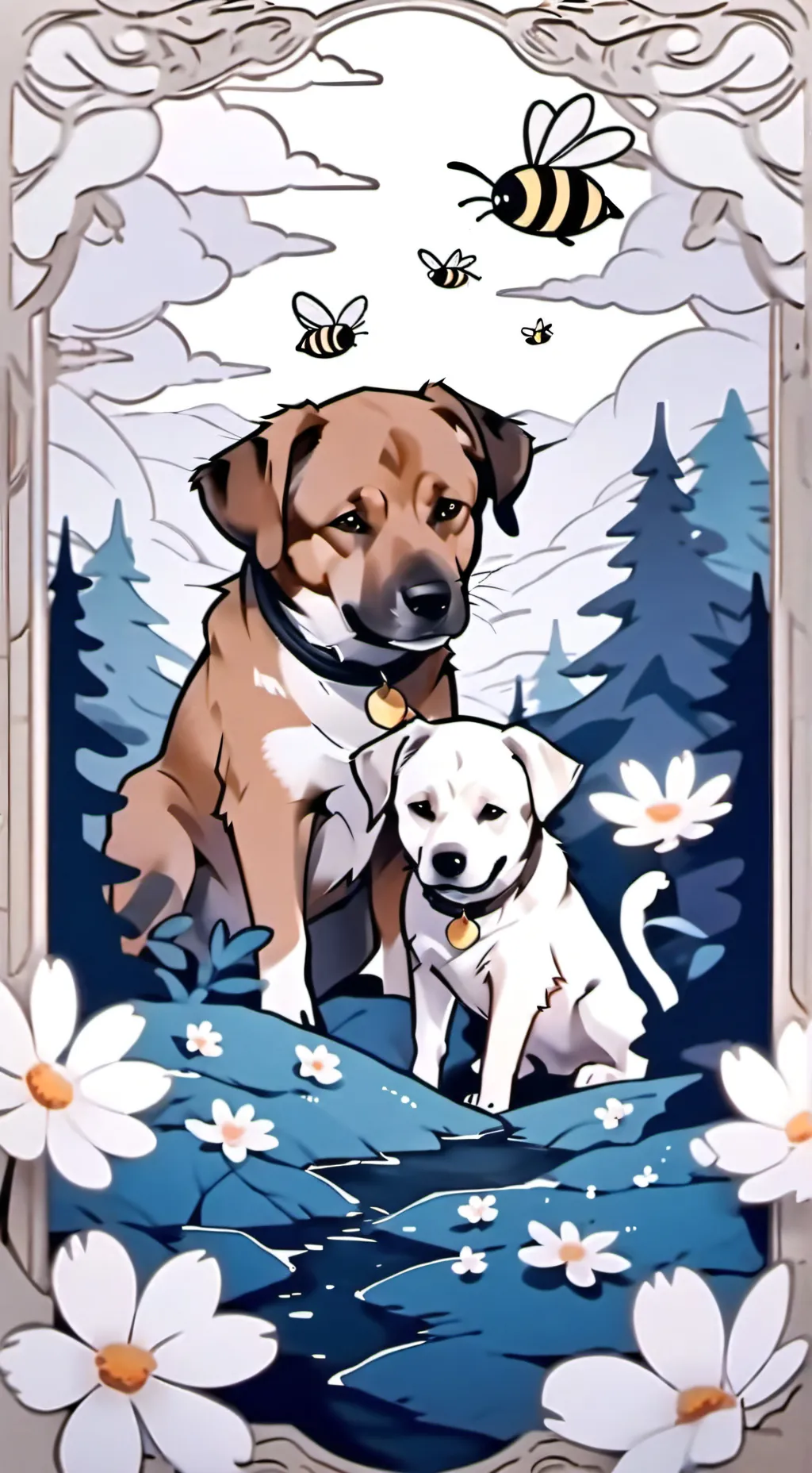 ai character: dw and my ocs! background