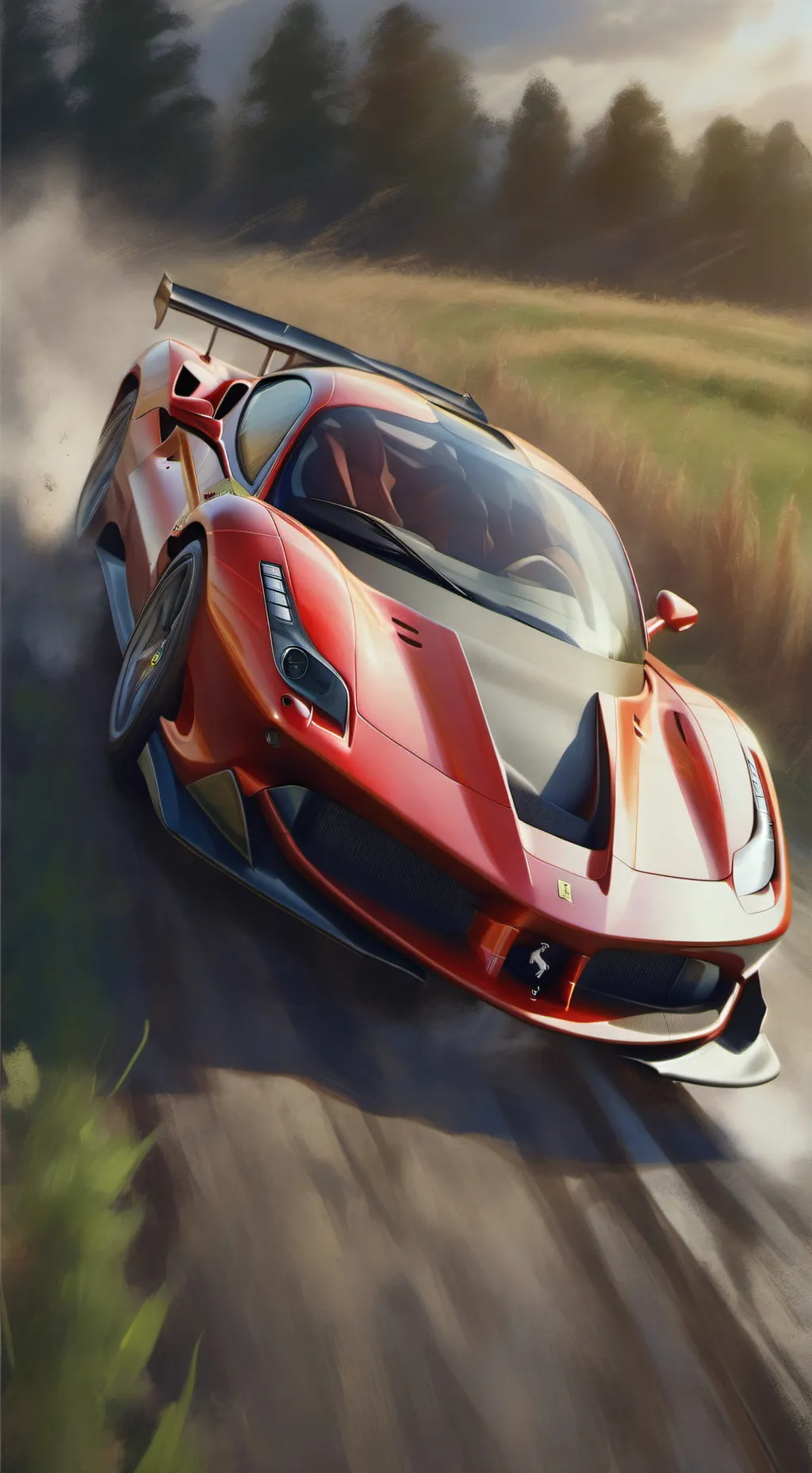 ai character: evil Ferrari  background