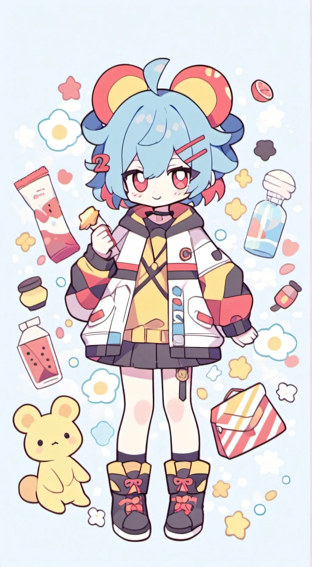 ai character: kny x squid game background
