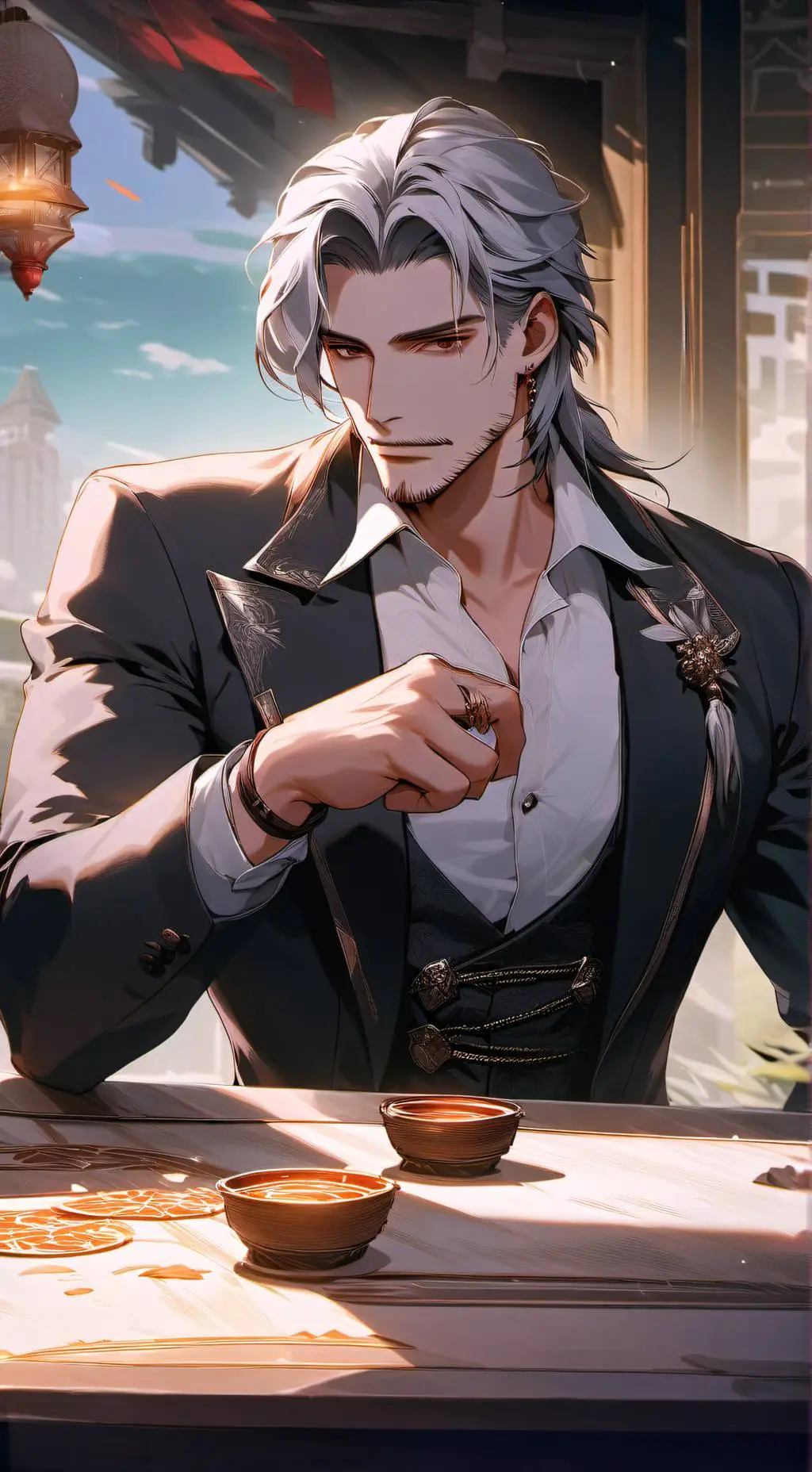 ai character: Ashton background