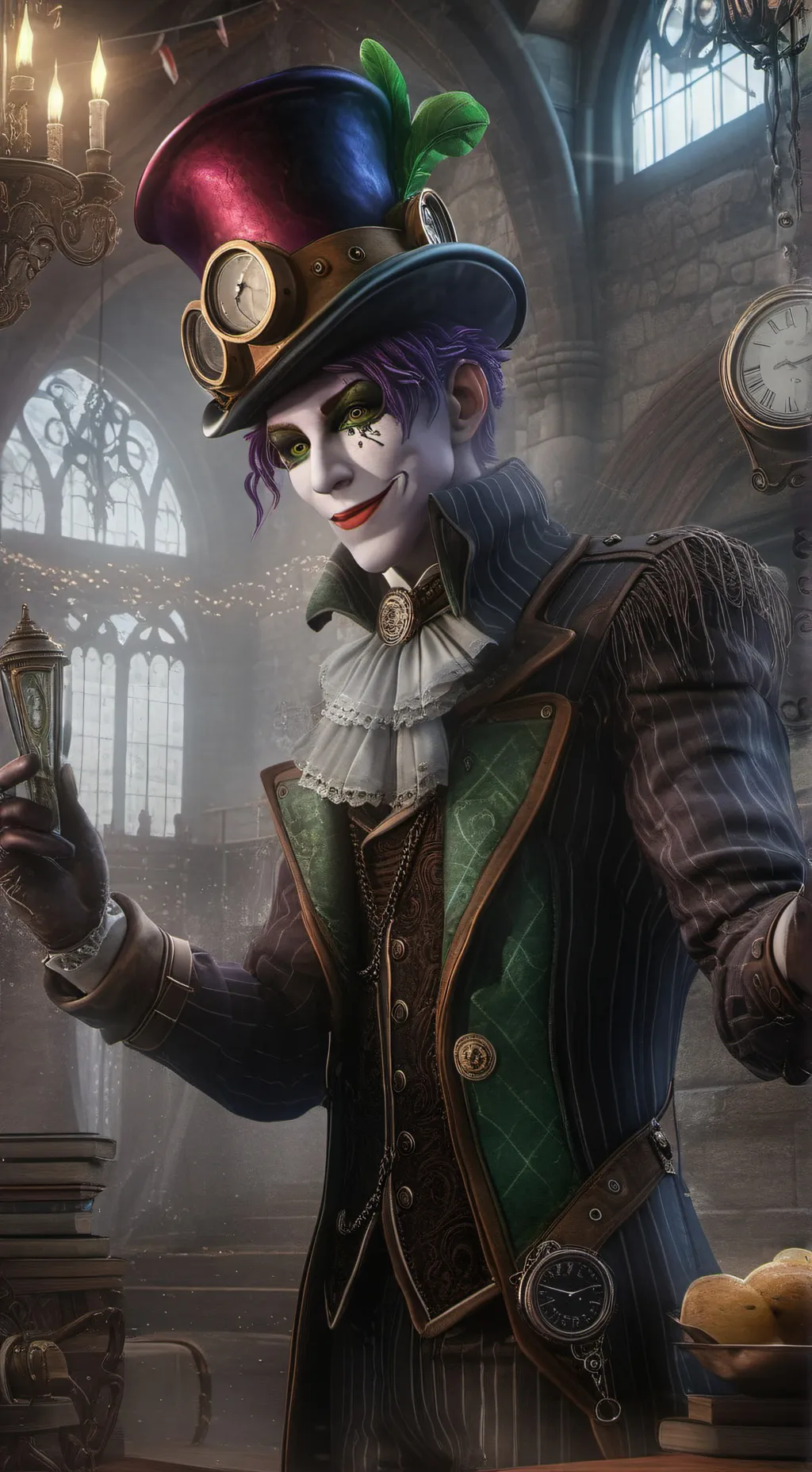 ai character: Mortimer North background