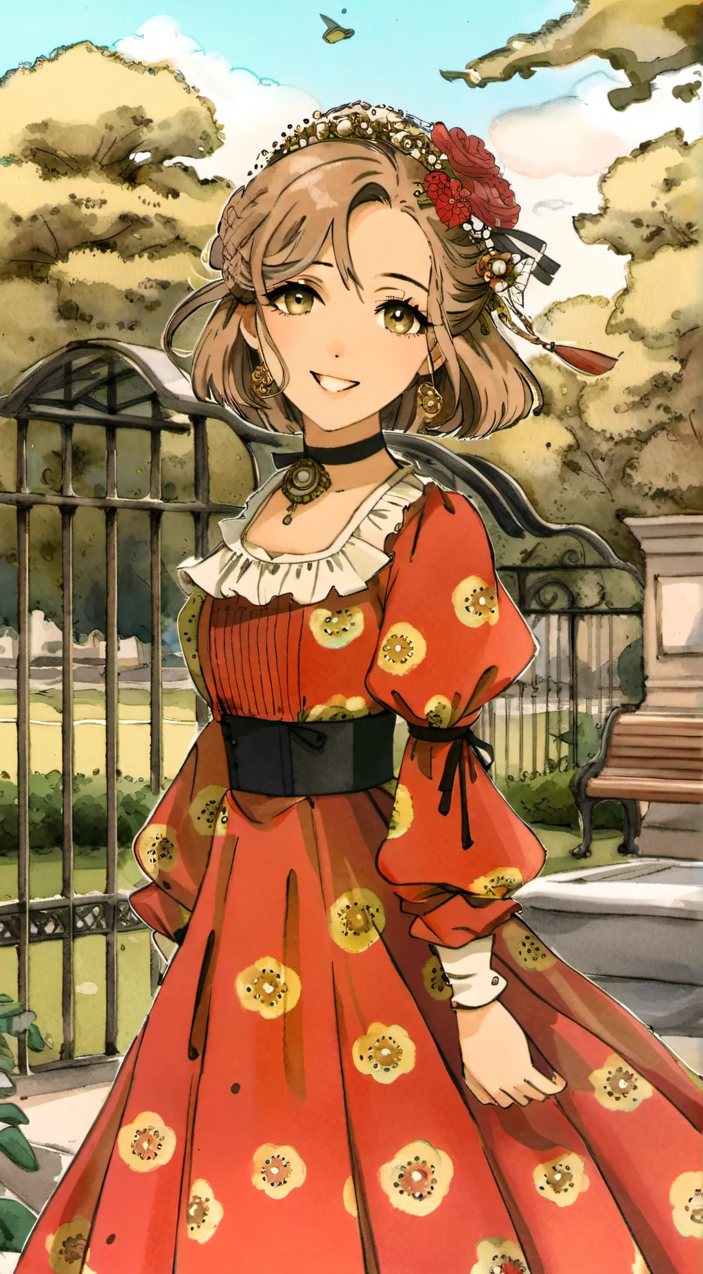 ai character: Elisabeth  background