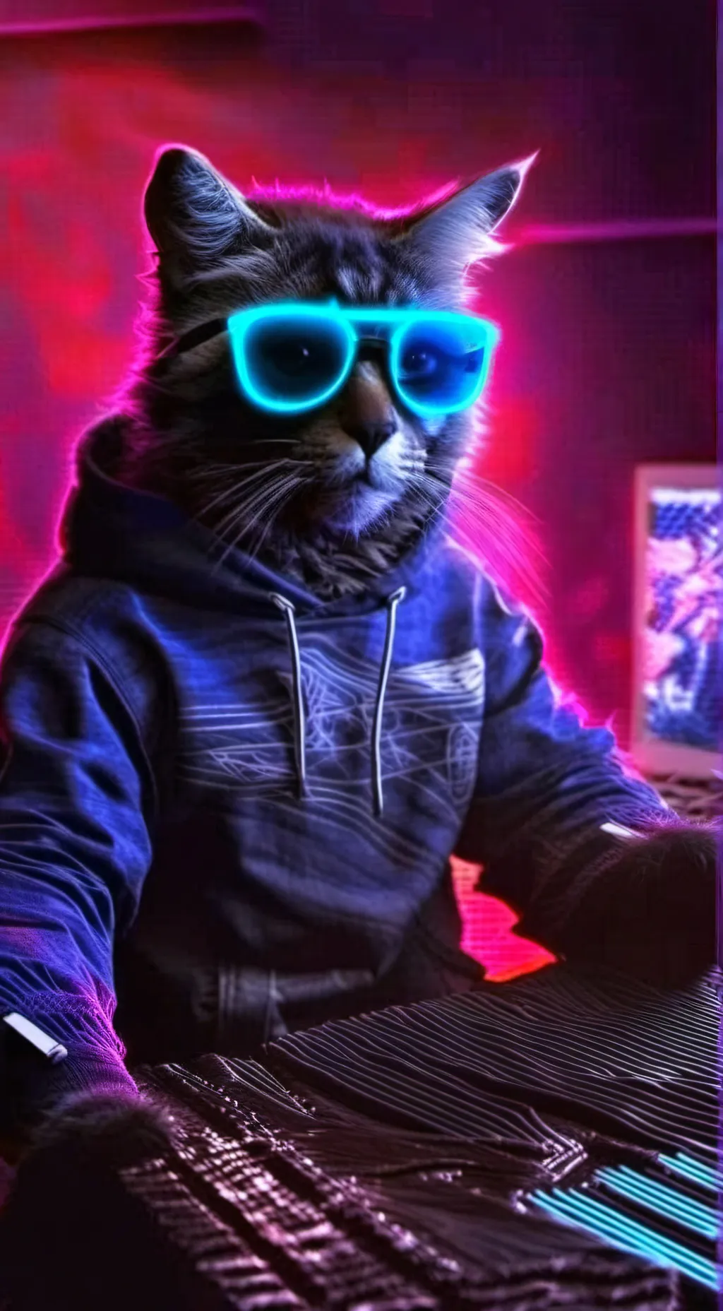 ai character: gamercat605 background
