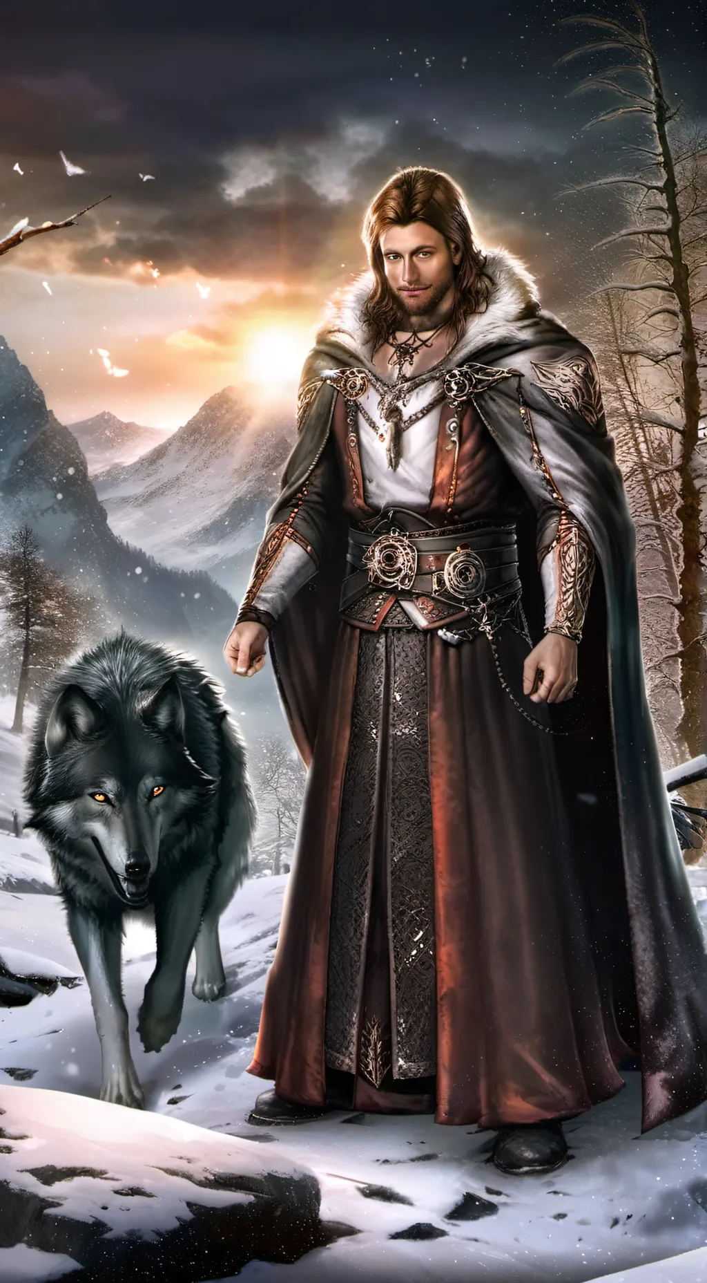 ai character: juses christ background