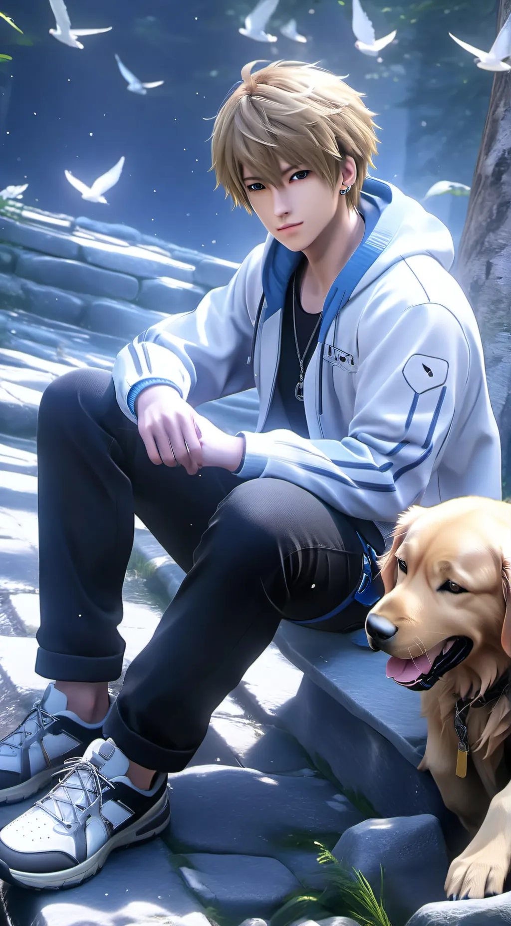 ai character: Luc background