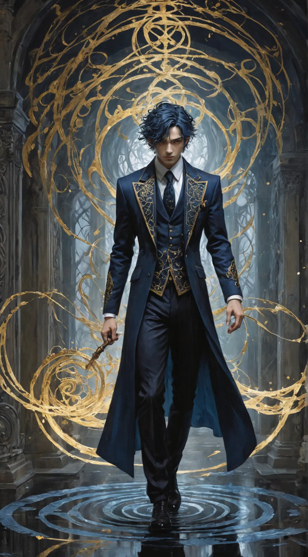 ai character: Juan David  background